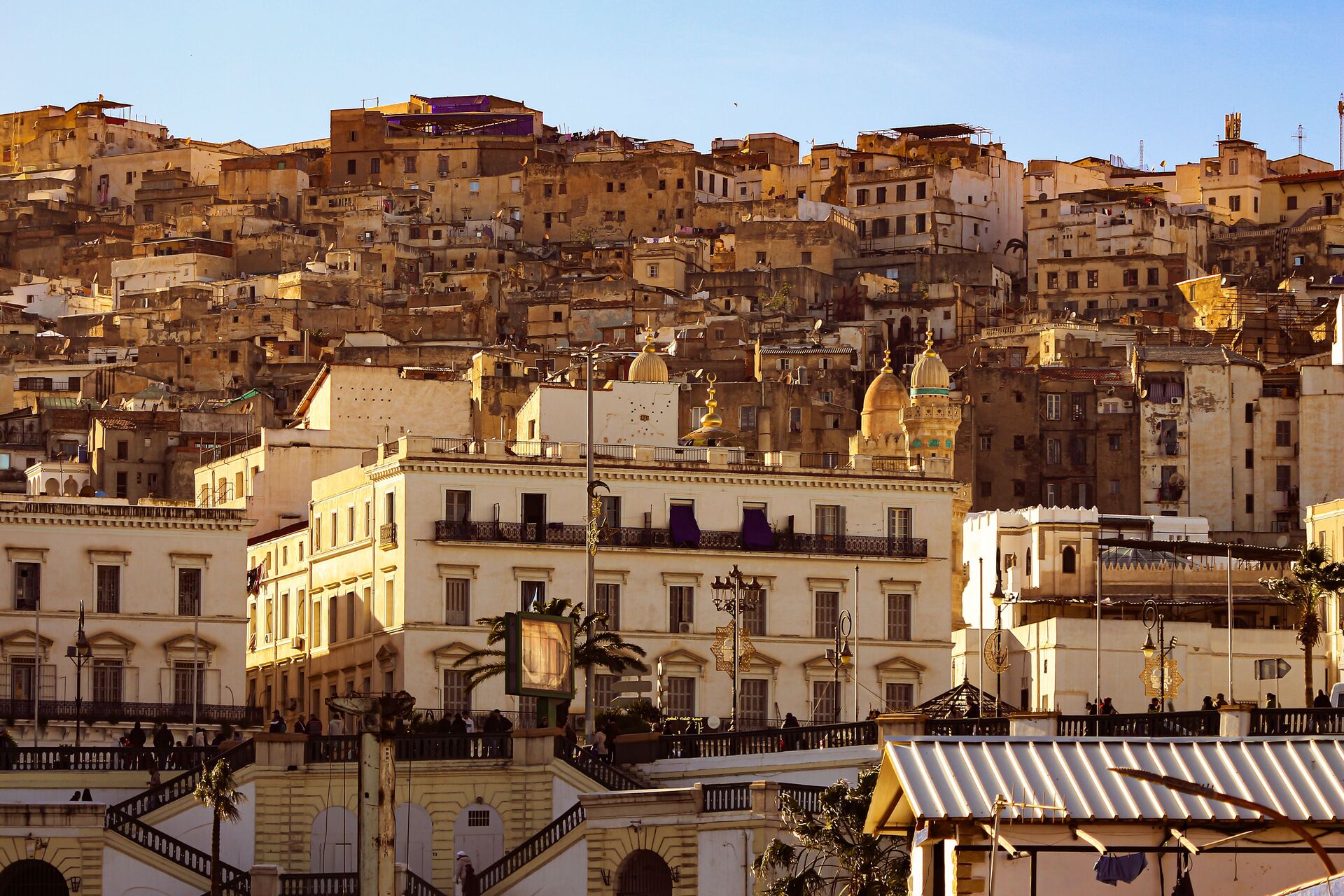 Algeria, city on hills view